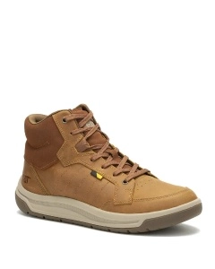 Zapatilla Cuero Hombre Apa Cush Mid Café Cat